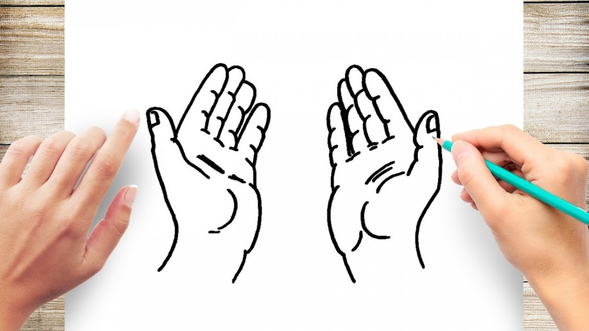 How to Draw Open Hands Prayer