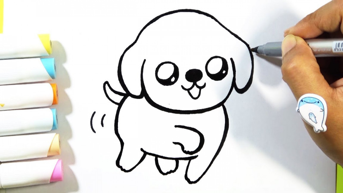 How to Draw Puppy CUTE - Easy  BOBO Cute Art