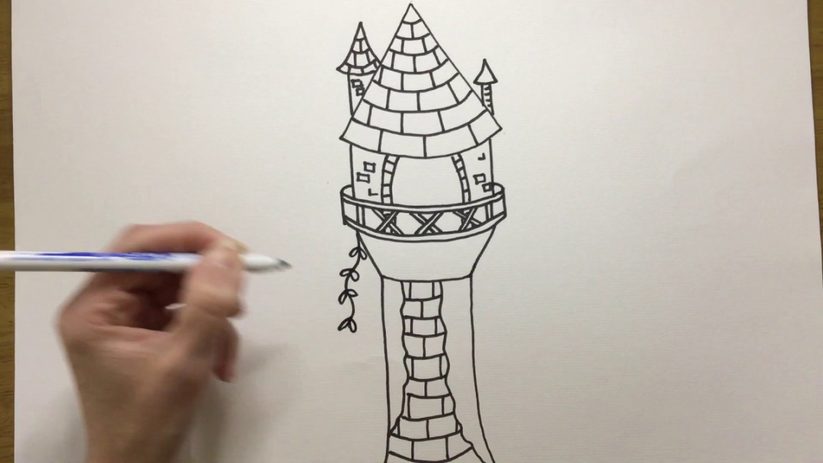 How to draw Rapunzel