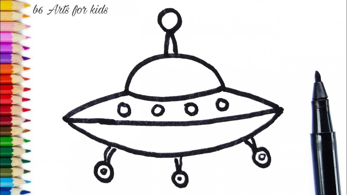 How To Draw Spaceship Easy