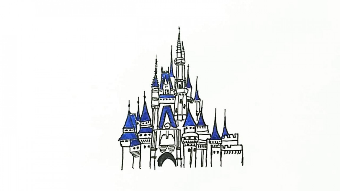 How to Draw the Disney Castle