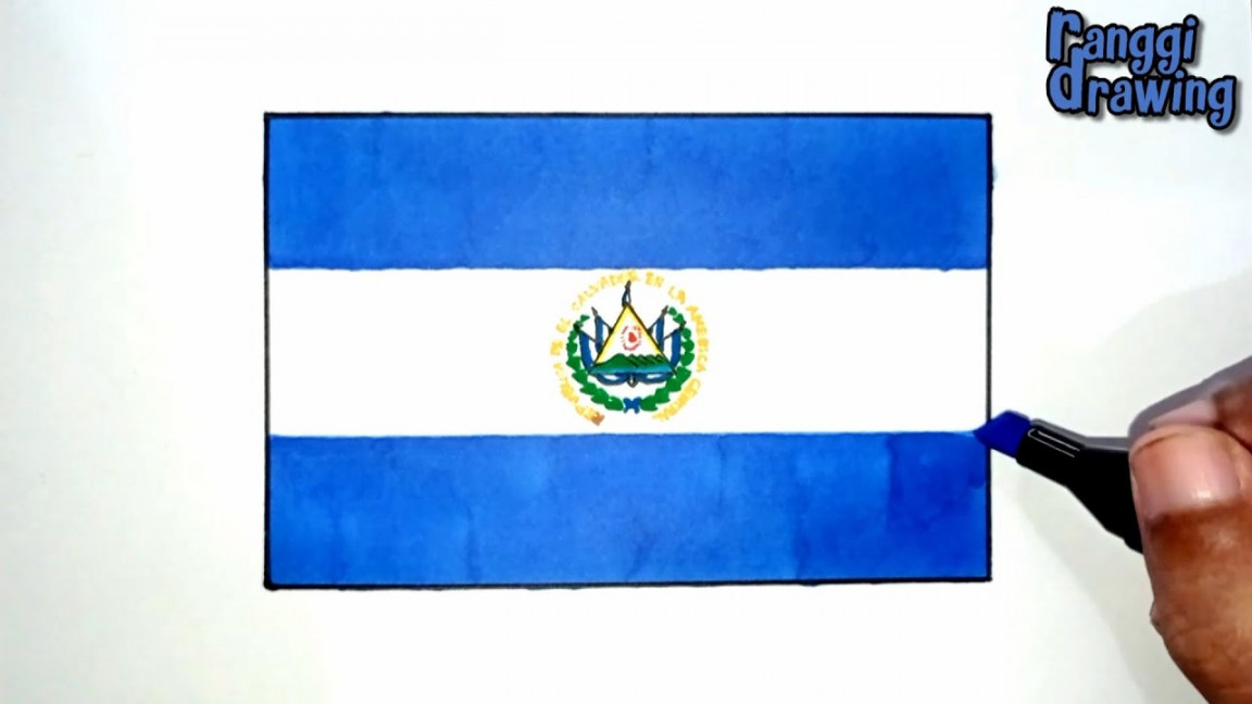 How to Draw The Flag of El Salvador