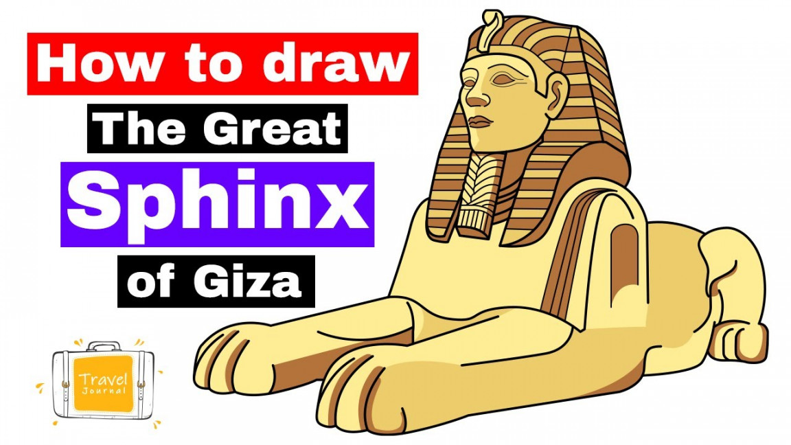 How to Draw The Great Sphinx step by step #drawingtutorial