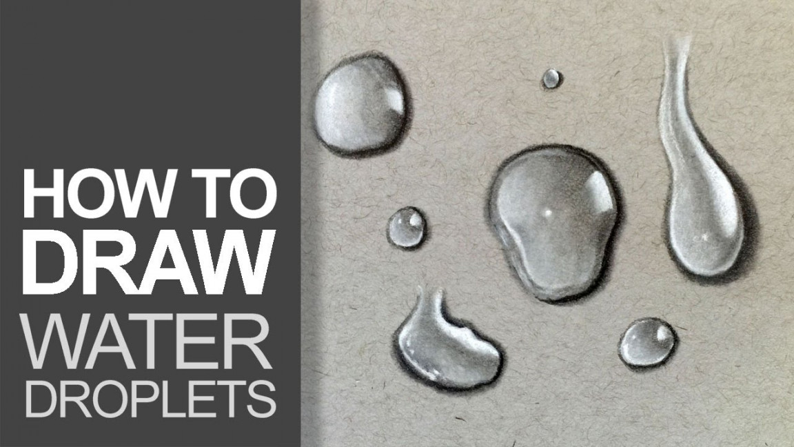 How To Draw Water Droplets