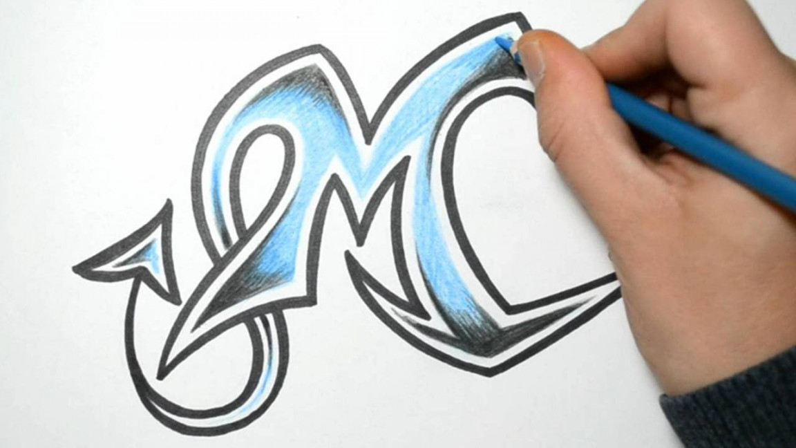 How to Draw Wild Graffiti Letters - M