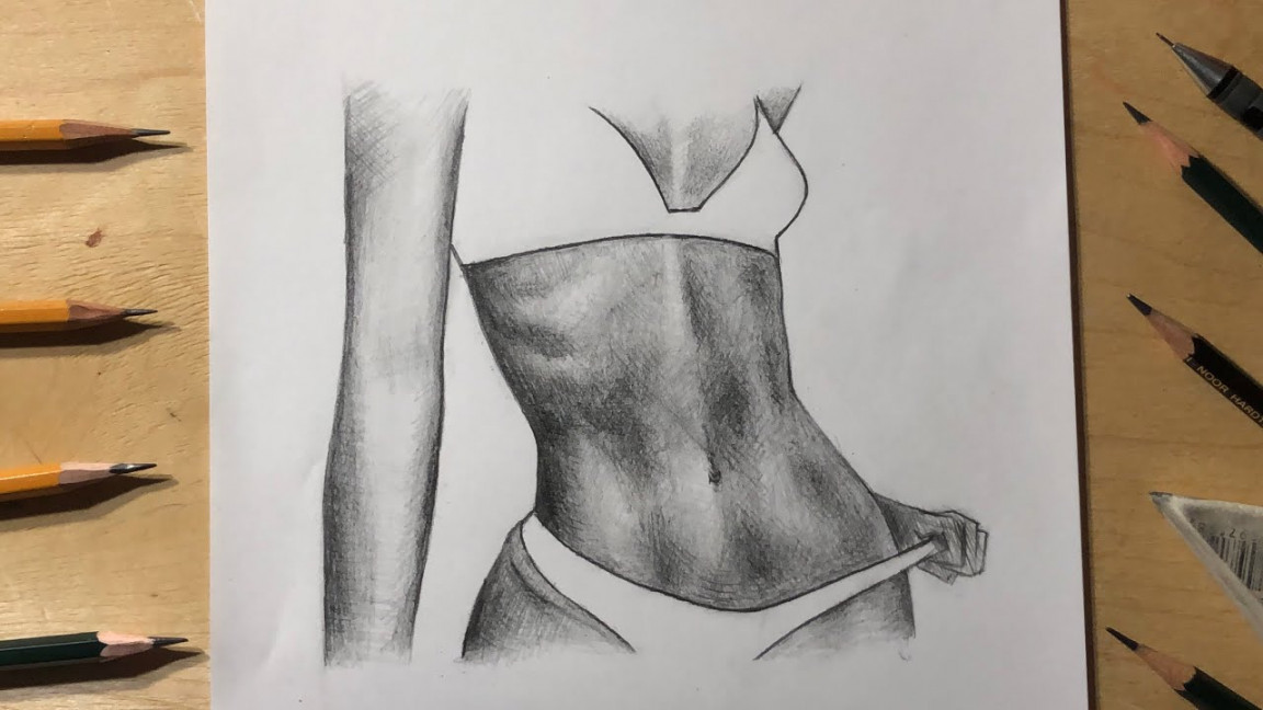 How to Draw Woman Body / Pencil Drawing Technique