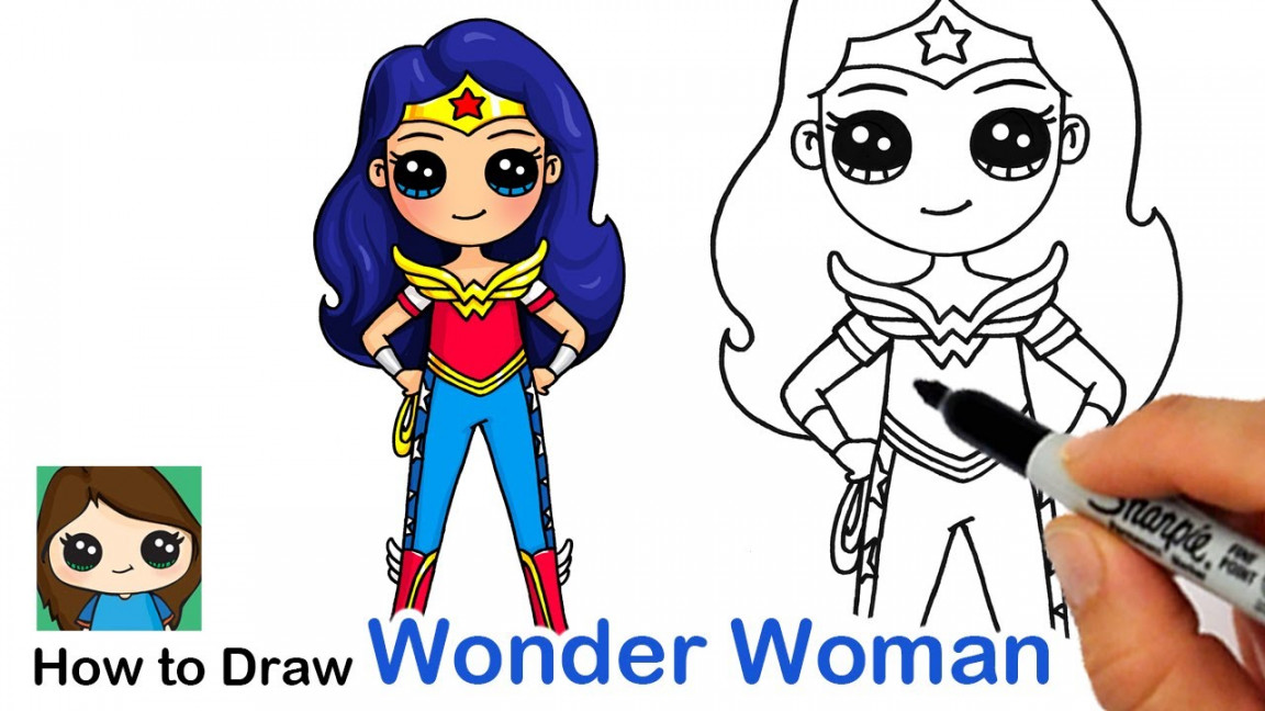 How to Draw Wonder Woman ⭐️ DC Super Hero Girls