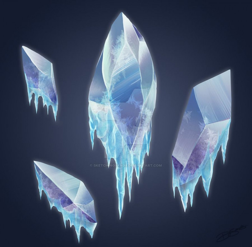 Ice Crystals by SketchingSands on DeviantArt  Ice magic, Magic