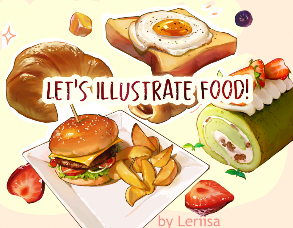 Illustrating Mouth-watering Food! “Food Drawing by Leriisa #” by