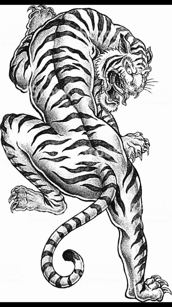 Japanische Tiger Tattoo Design Luxus Pin von Benutzer als exotisch