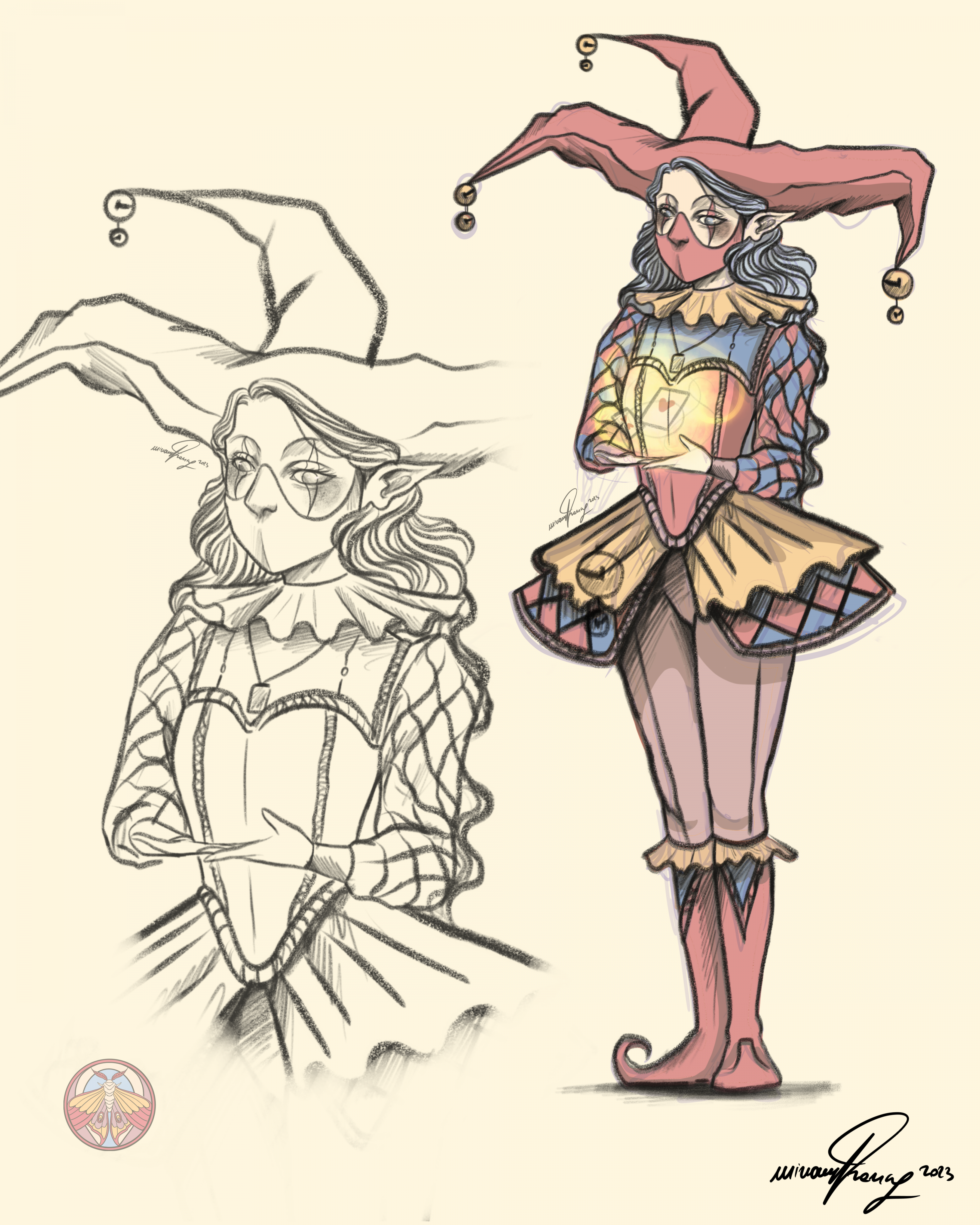 Jester sketch by MiriamFranco on DeviantArt