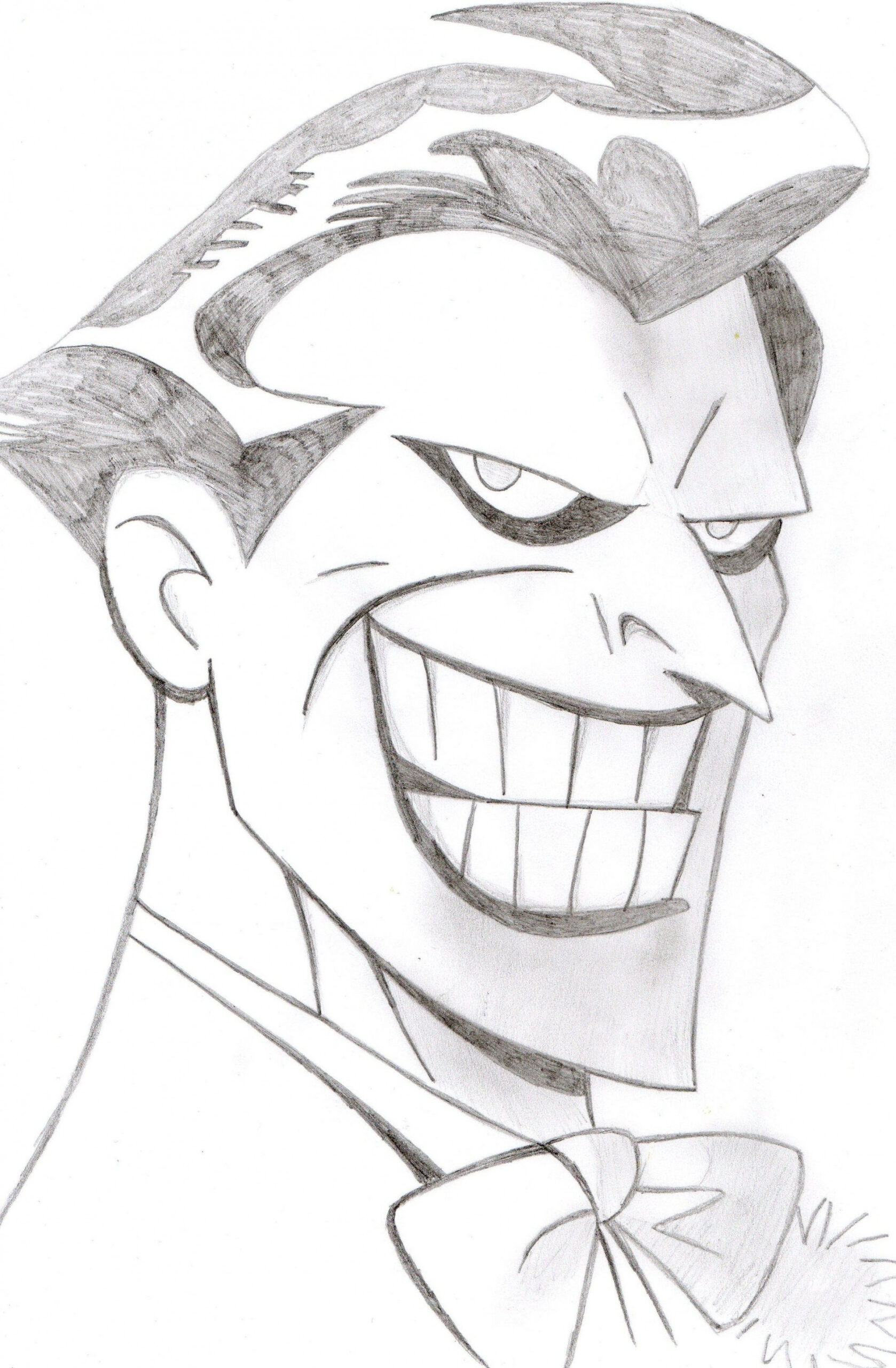 Joker Portrait  Dibujos detallados, Dibujo de caricaturas