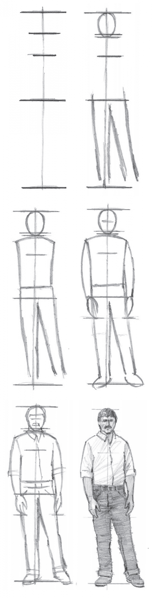 Learn to Draw a Man Standing