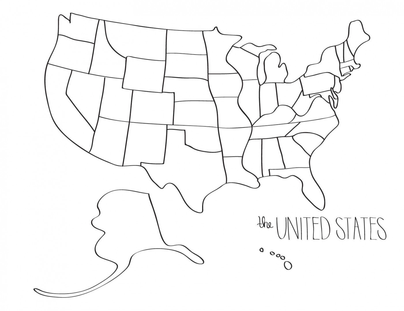 Learn to Draw the UNITED STATES Blob Map Style - Etsy  United