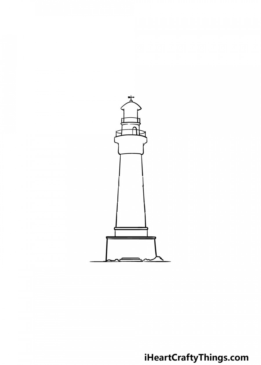 Lighthouse Drawing - How To Draw A Lighthouse Step By Step