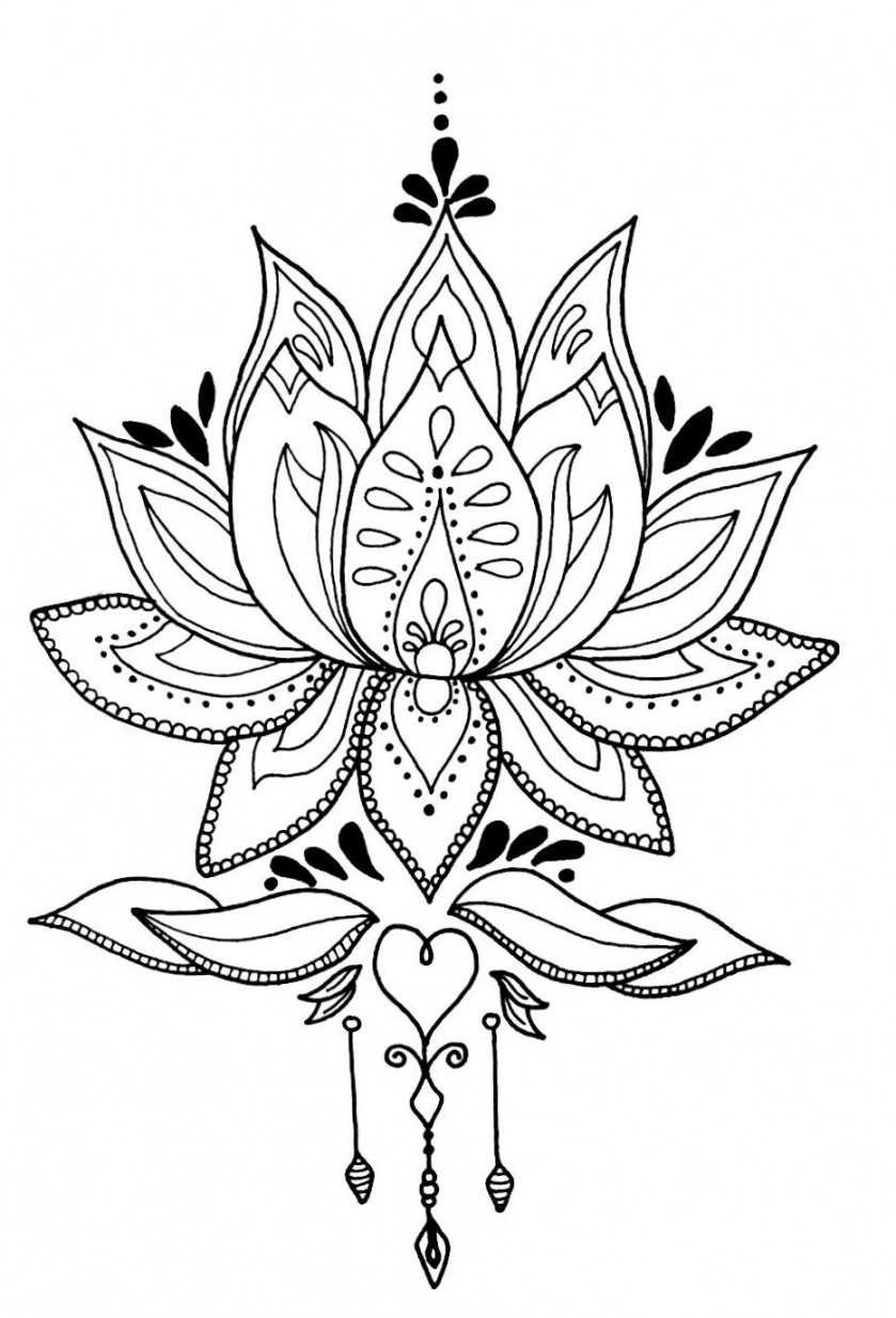 Lotus Flower Mandala - Drawn By Me #lotus #flower #lotusflower