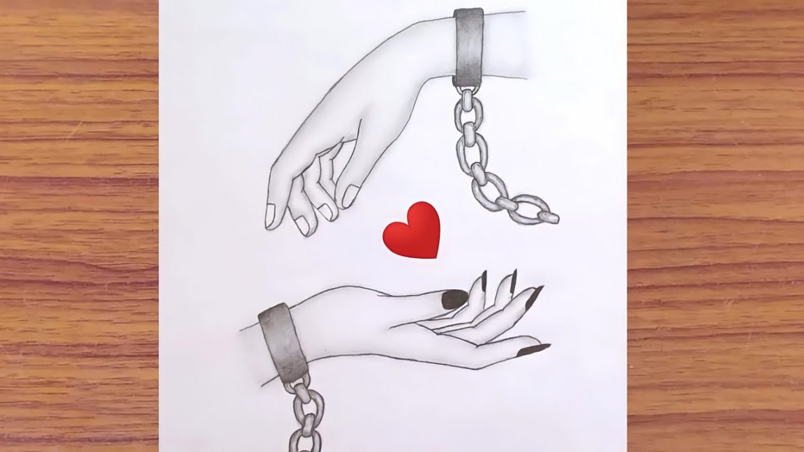 love drawing  holding hands drawing