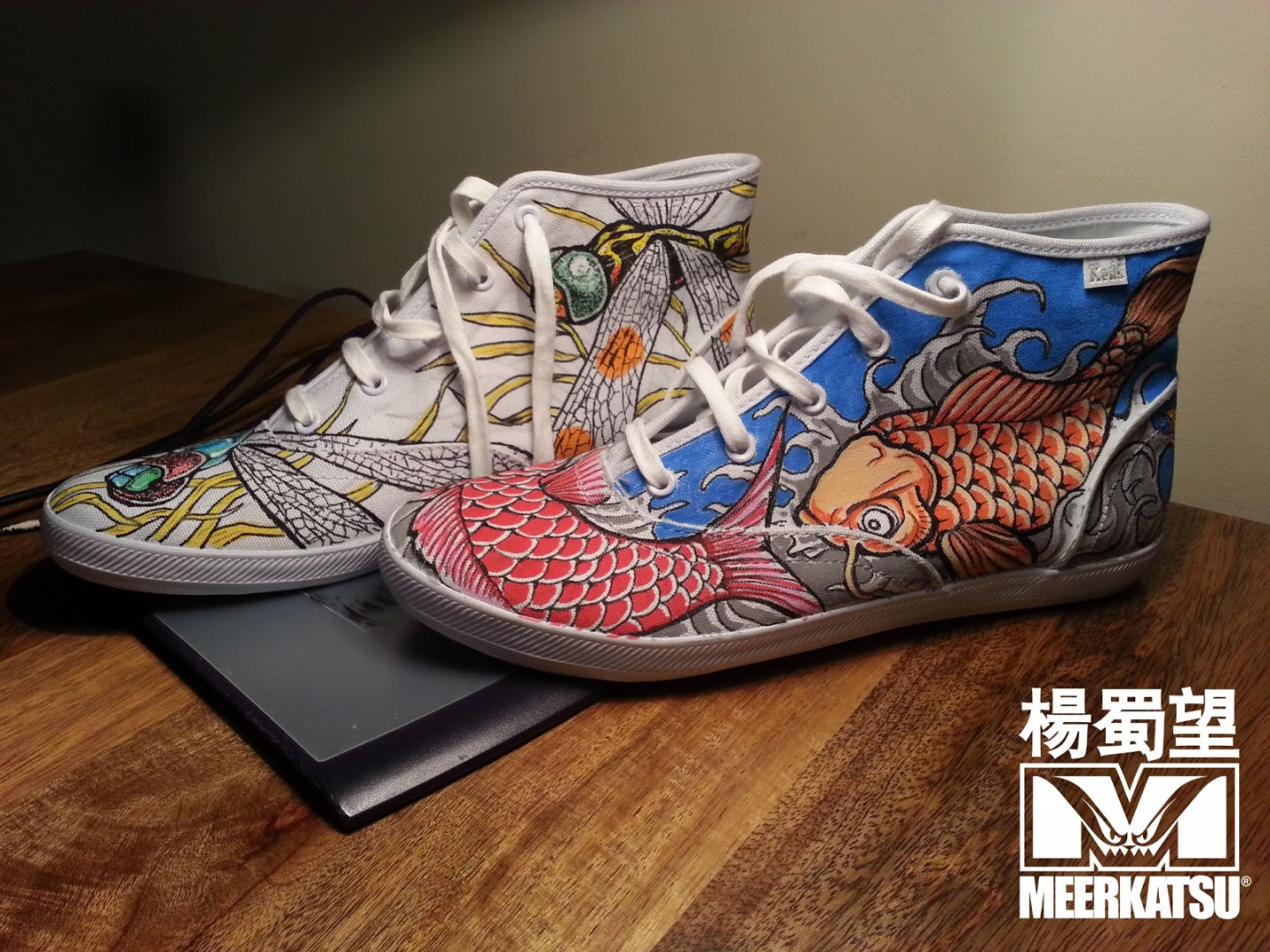 Meerkatsu Art: Canvas shoe art