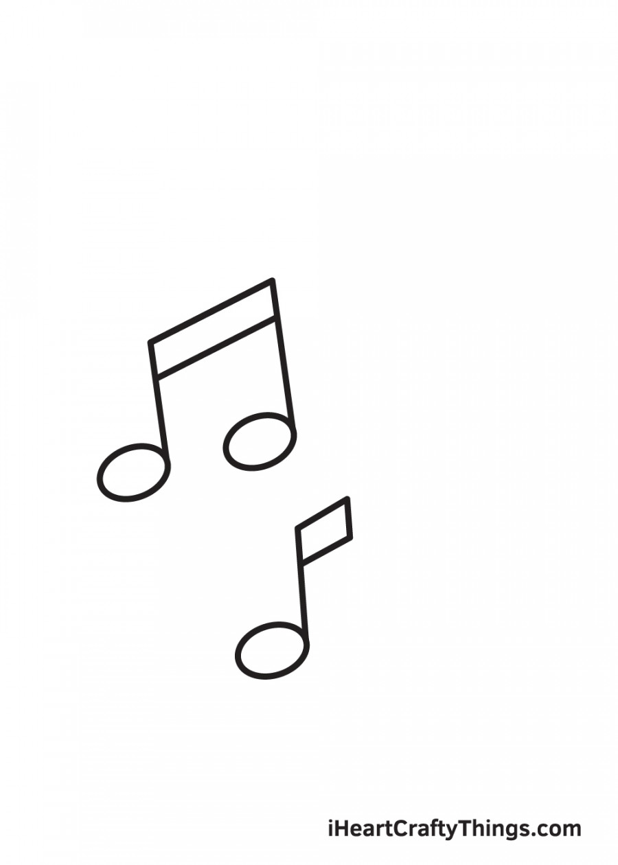 Music Notes Drawing - How To Draw Music Notes Step By Step