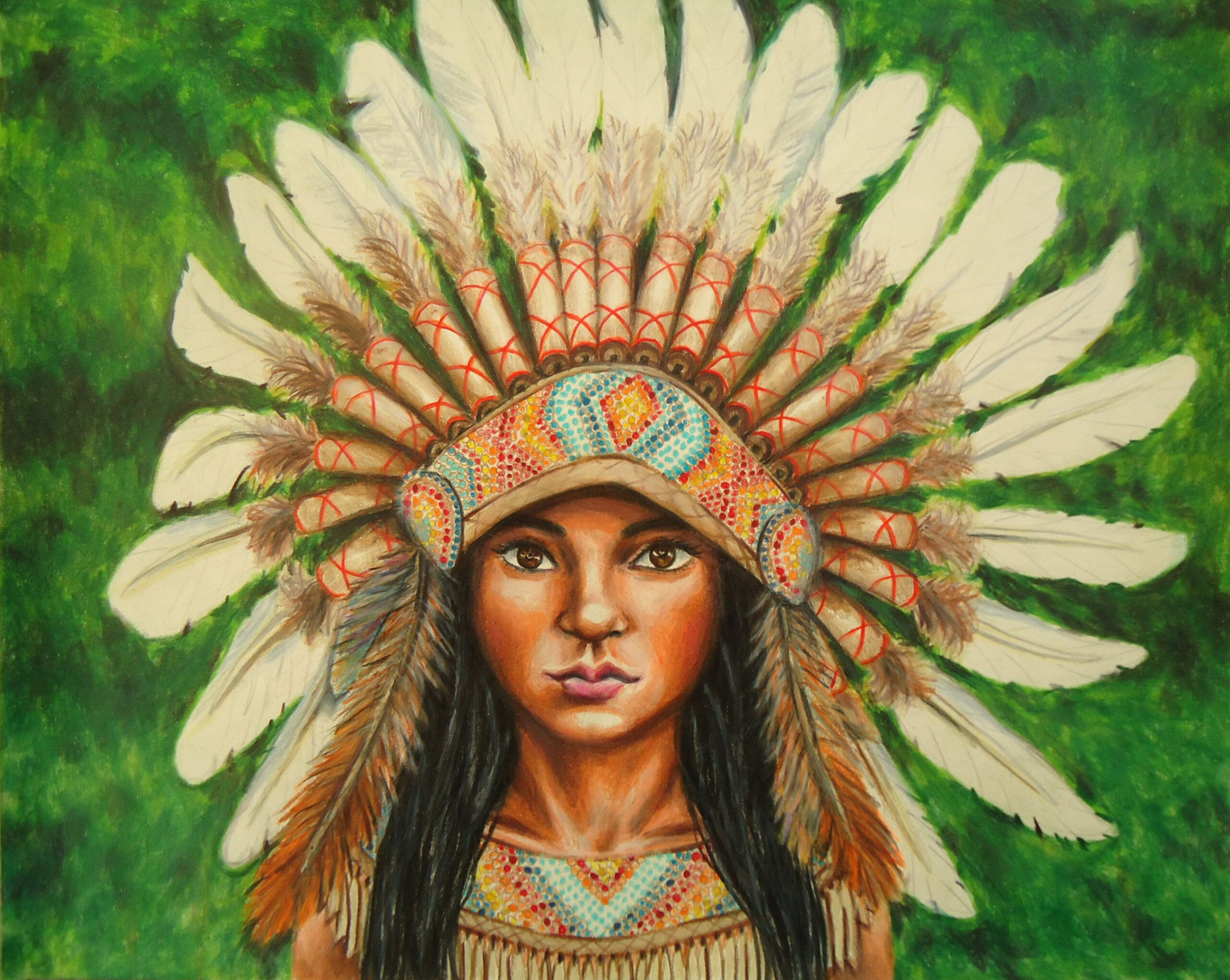 Native American Indian Drawing, Indian Headdress, Warbonnet art