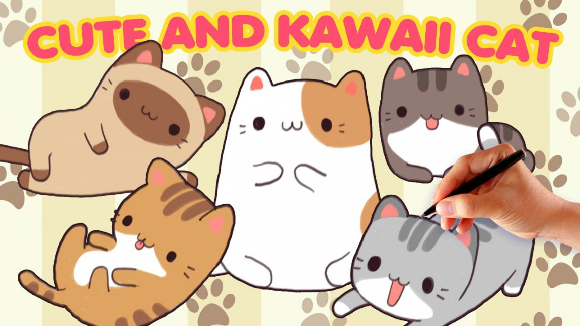 Online Course: How To Draw Cute And Kawaii Cartoon Cat from