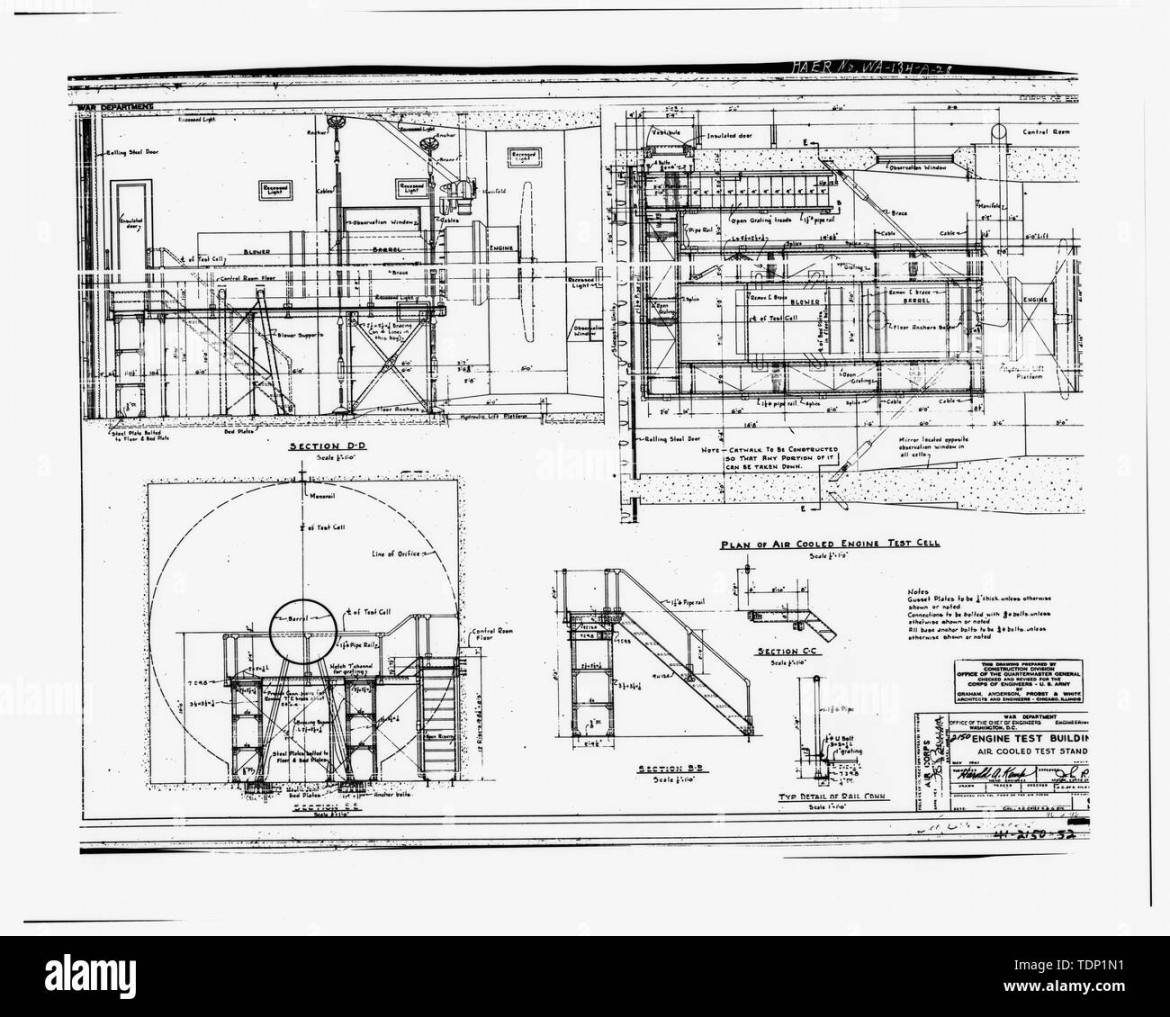 Photocopy of engineering drawing, May,  (original drawing