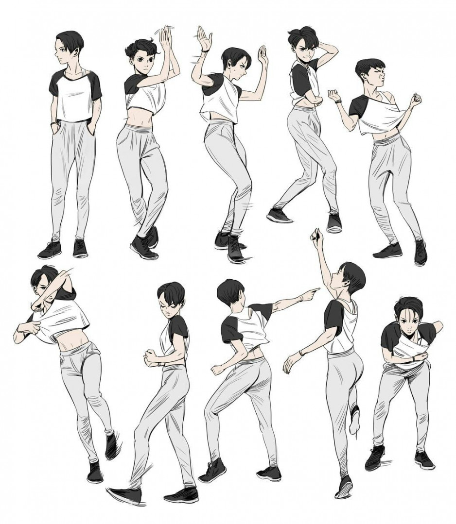 pose de dança (dance pose)  Dancing drawings, Character poses