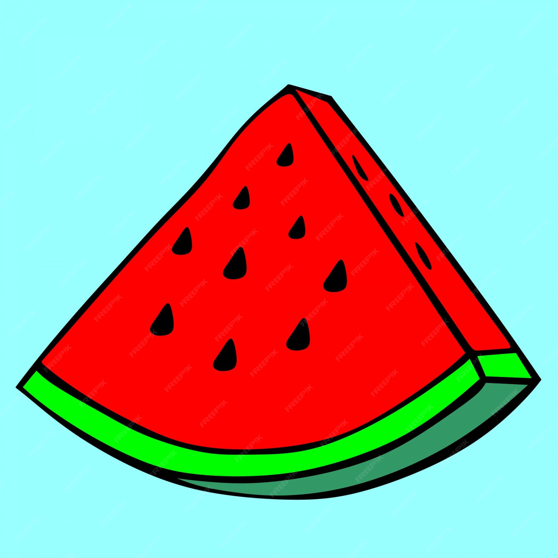 Premium Vector  Watermelon cartoon drawing art sketch design