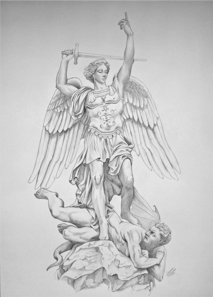 Saint Michael and the devil by AdriaWolf on DeviantArt