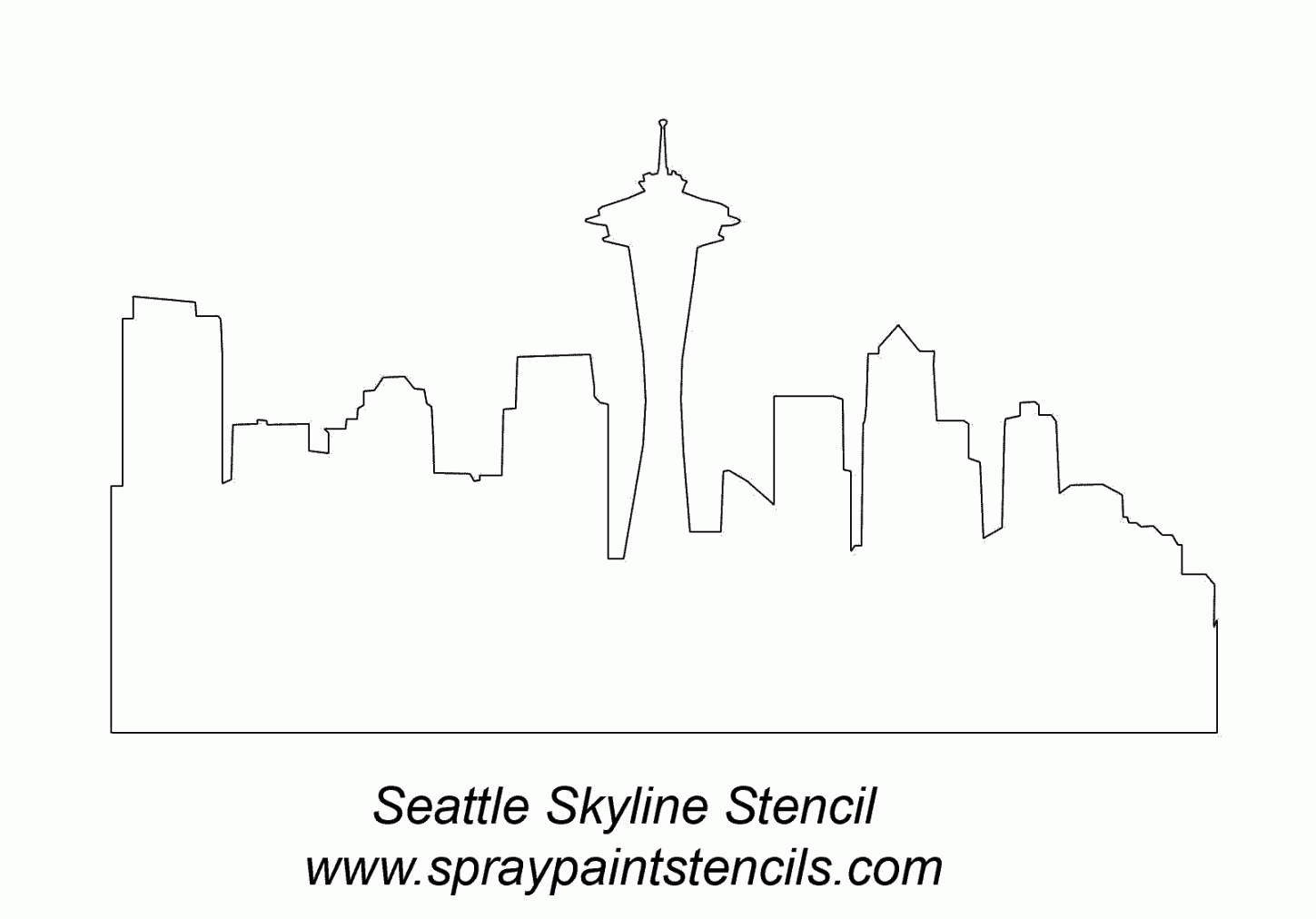 Seattle Skyline Drawing  Outline City Drawings http://forums