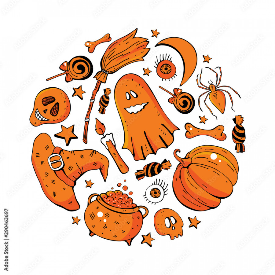 Set in vector for a fun Halloween