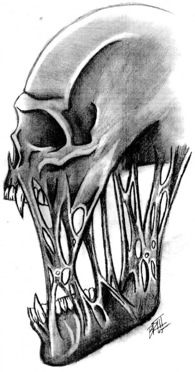 Skull by BDillustrations on DeviantArt  Skulls drawing, Cool