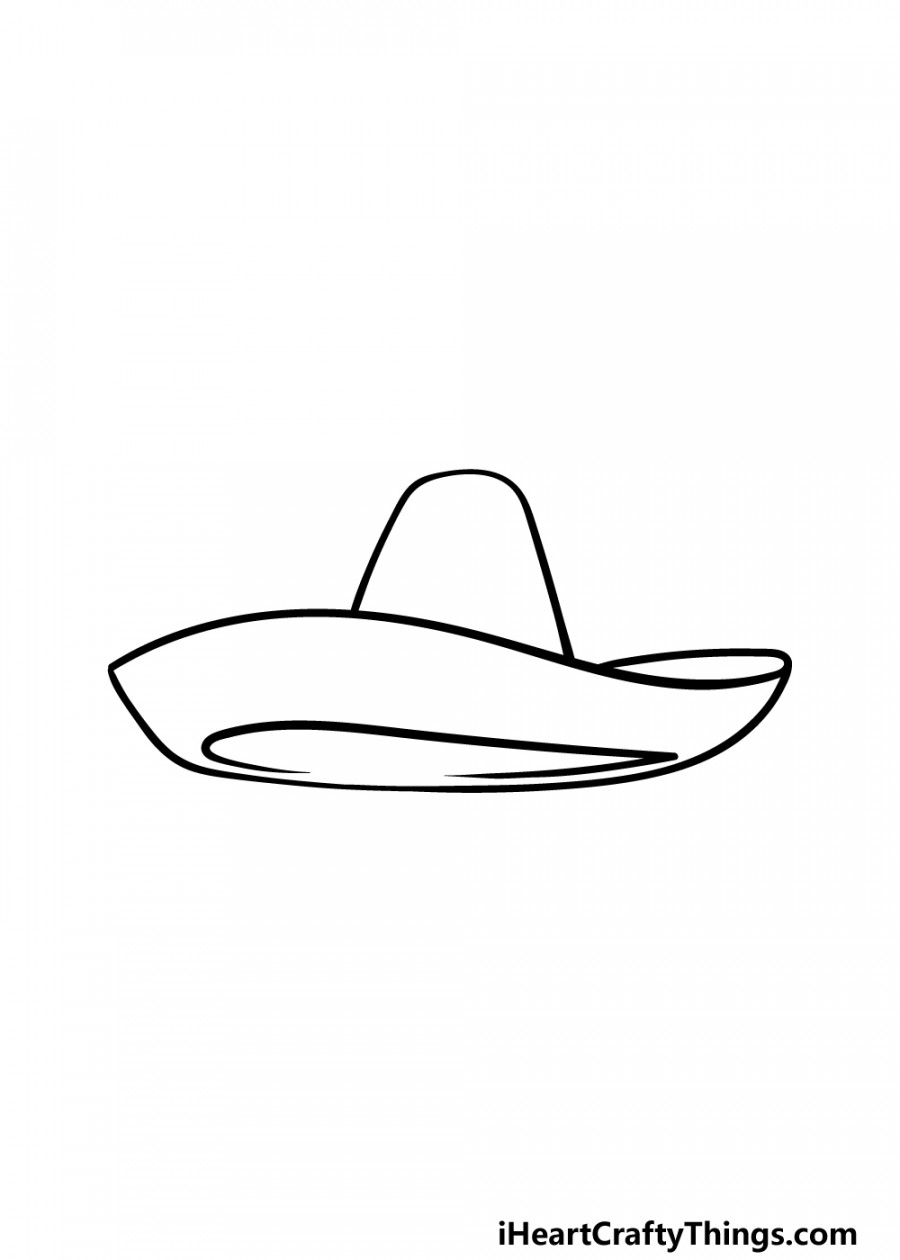 Sombrero Drawing - How To Draw A Sombrero Step By Step