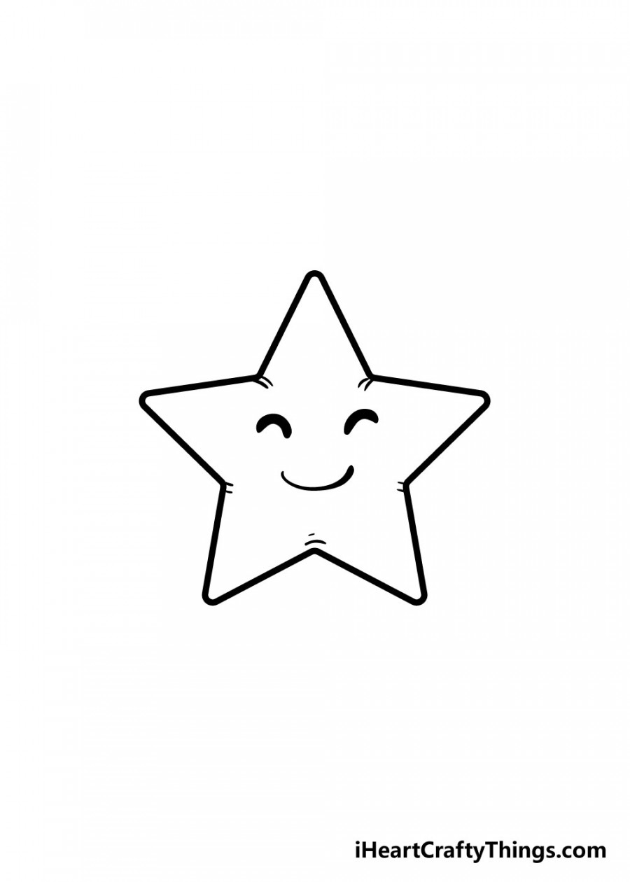 Star Drawing - How To Draw A Star Step By Step!