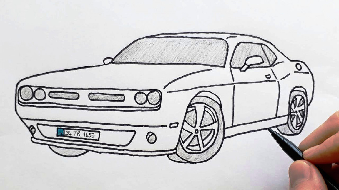 Step By Step Luxury Cars Drawing  Cool car drawings, Car drawings