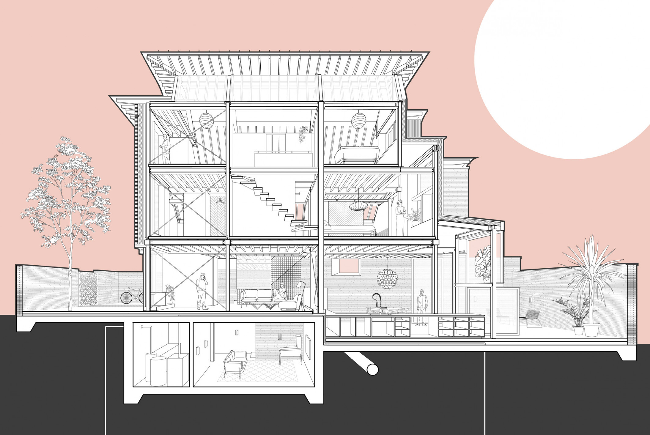 Successful Architectural Section Drawings by Architects