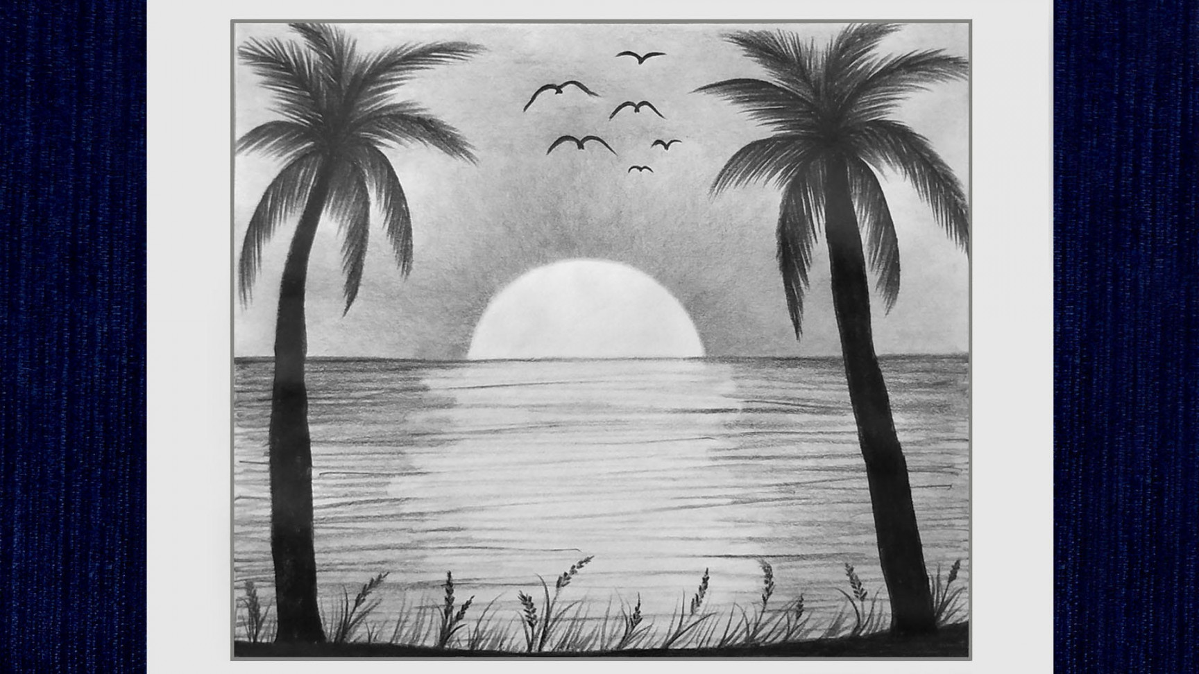 Sunset Drawing with Pencil  Pencil Drawing for Beginners