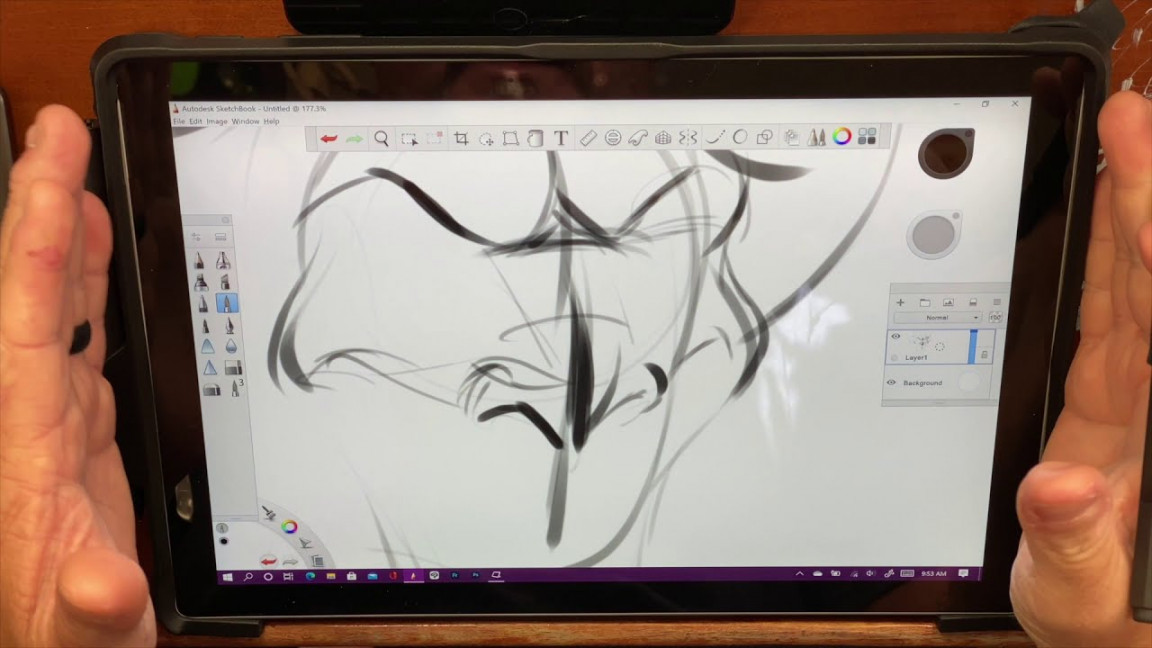 Surface Pro  artist review_drawing demo