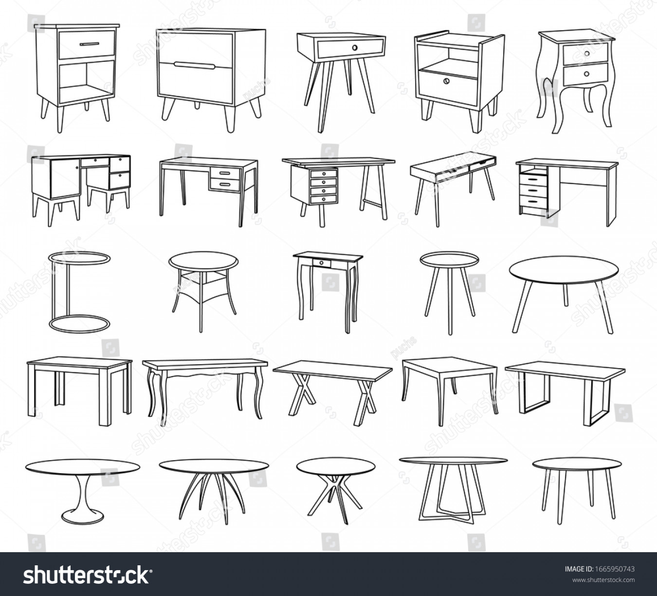 + Thousand Coffee Table Drawing Royalty-Free Images, Stock