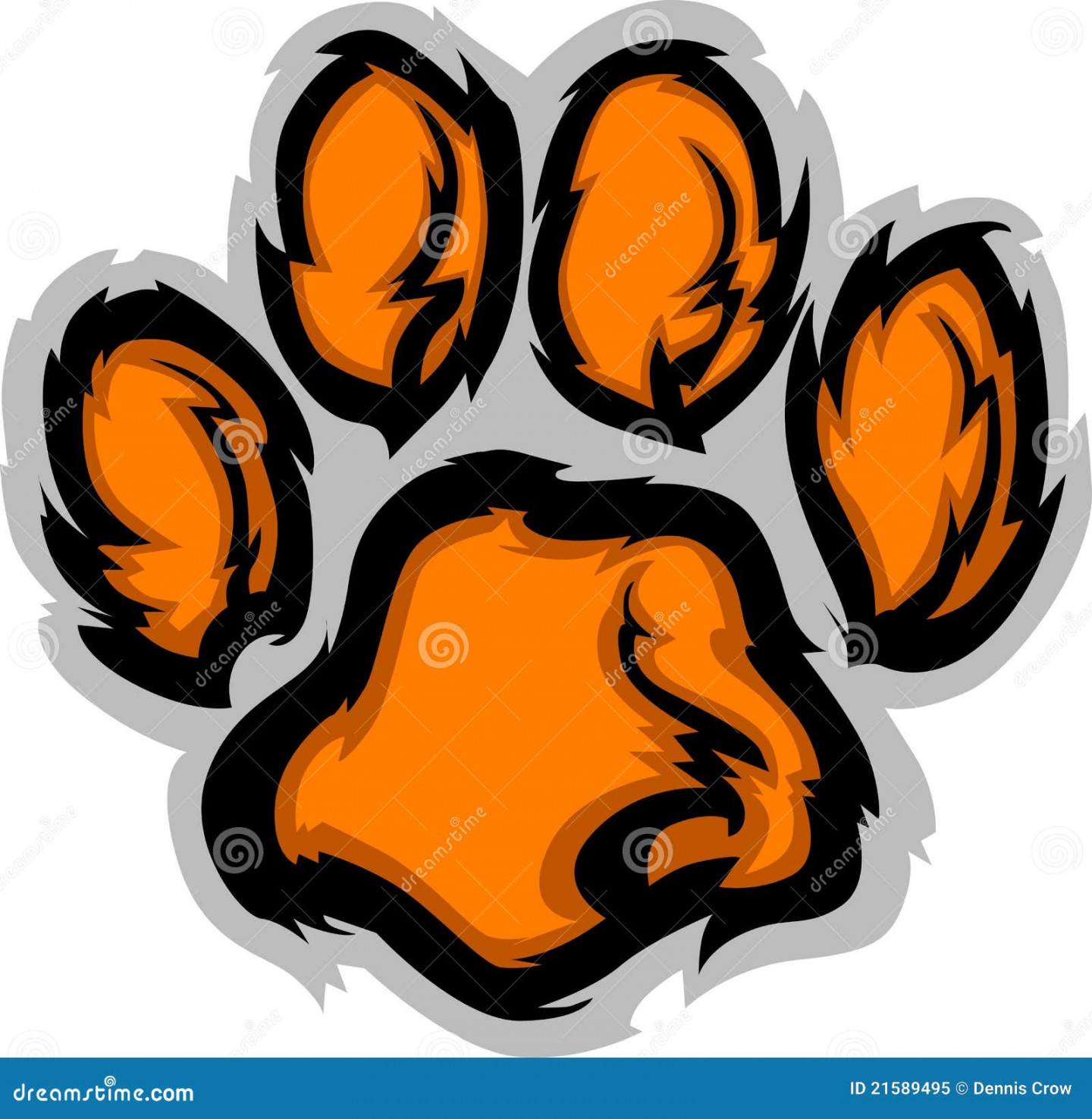 Tiger Paw Stock Illustrations – , Tiger Paw Stock