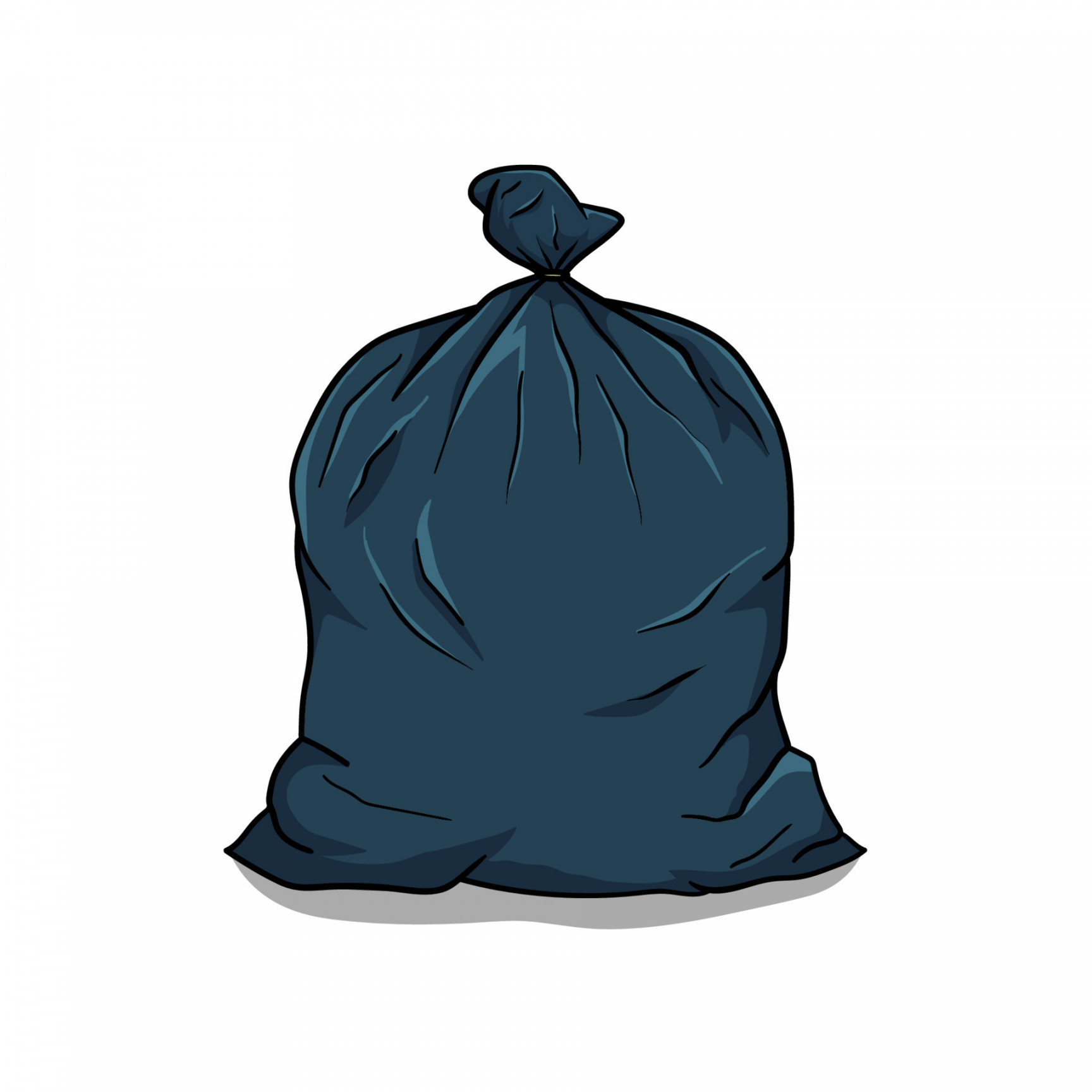 Trash bag vector hand drawing  Vector Art at Vecteezy