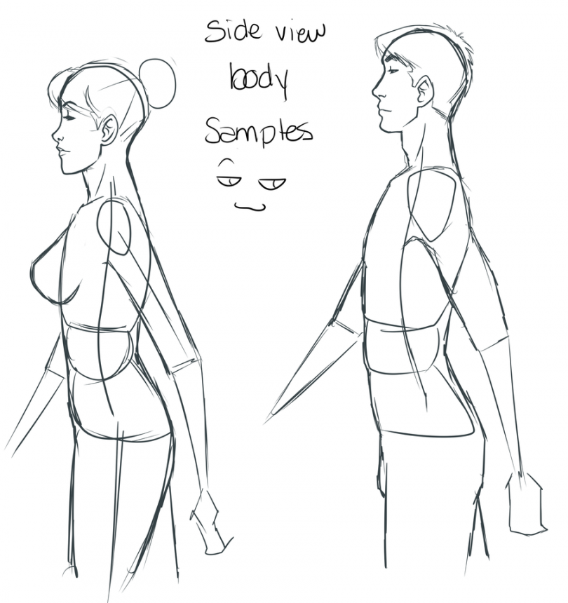 Tutorial - Side view body by Vals-san on deviantART  Drawing