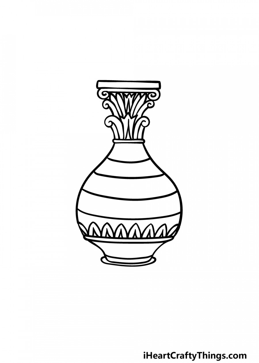 Vase Drawing - How To Draw A Vase Step By Step