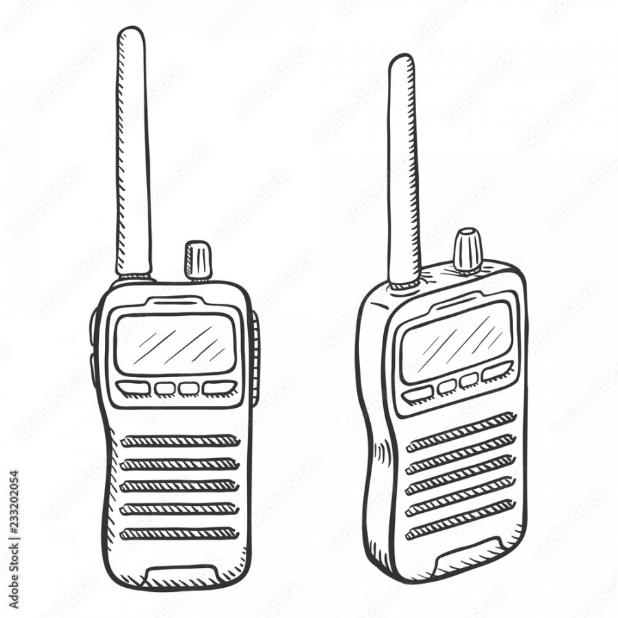 Vector Sketch Walkie-Talkie