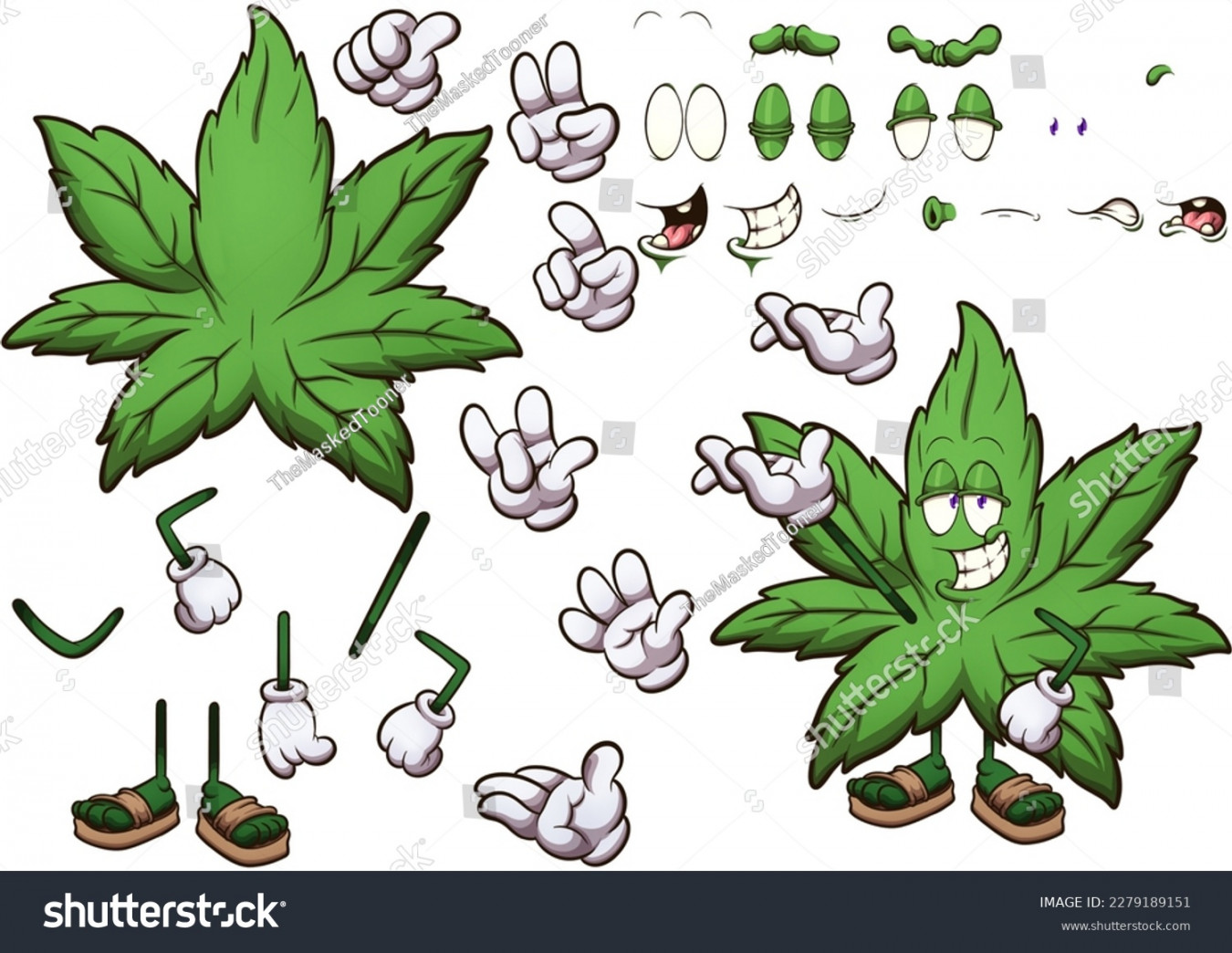 , Weed Cartoon Images, Stock Photos, D objects, & Vectors