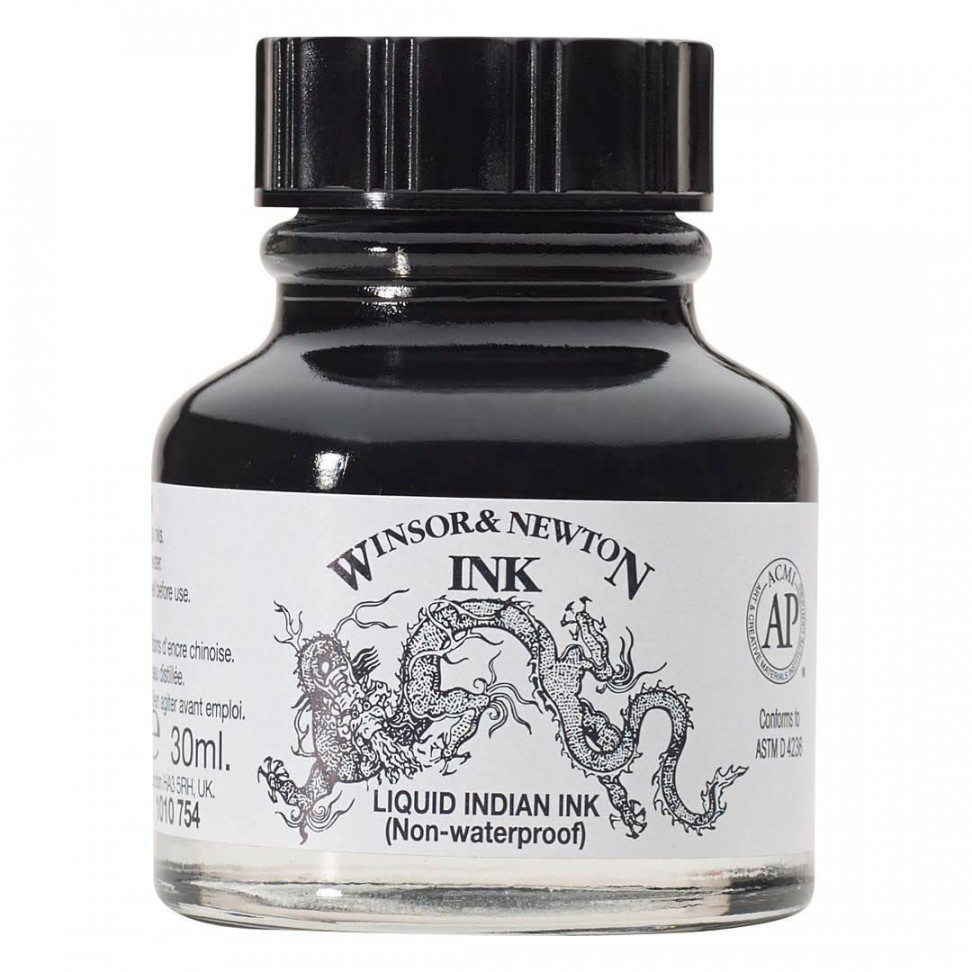 Winsor & Newton  Drawing Inks - Zeichentusche für Kalligraphen,  Illustratoren, Grafikern, Künstler - wasserbeständige Farben,  herrvorragender