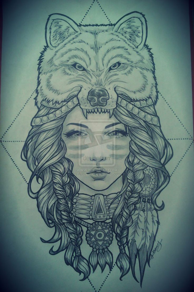 wolf headdress  Tattoos  Pinterest  Headdress tattoo, Wolf