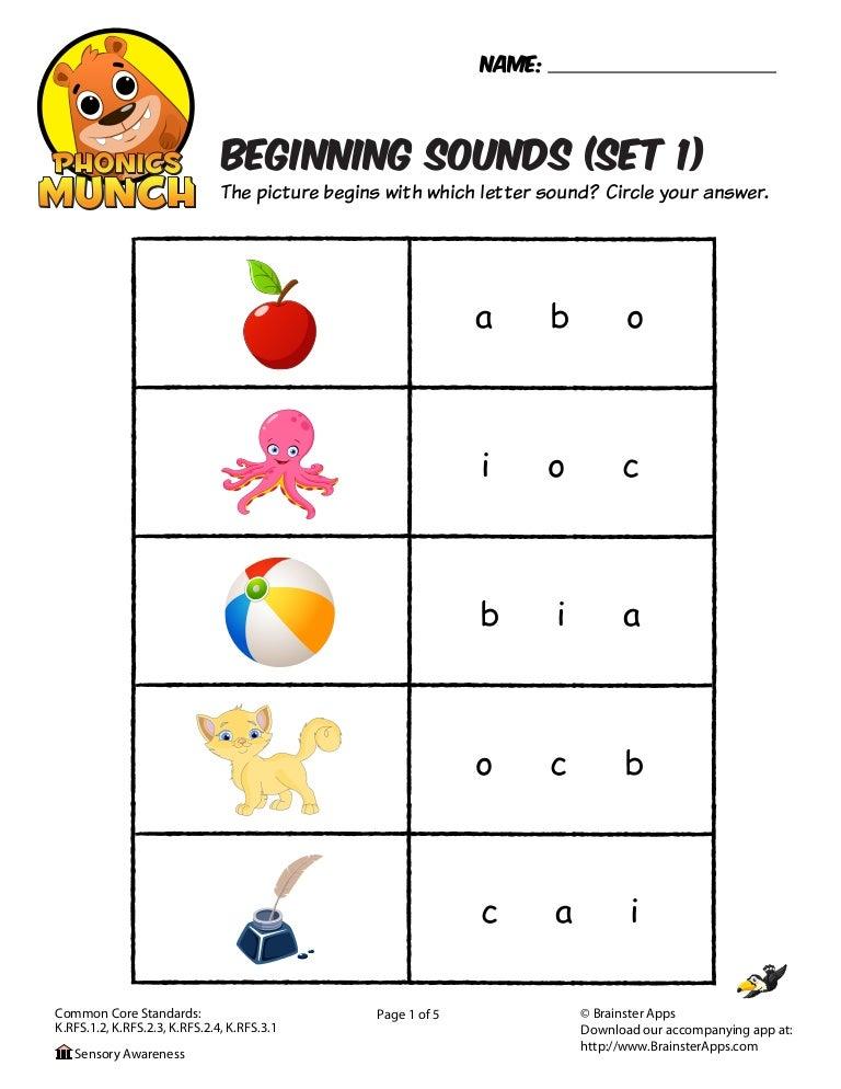 10+ Write the Beginning Sound Worksheets