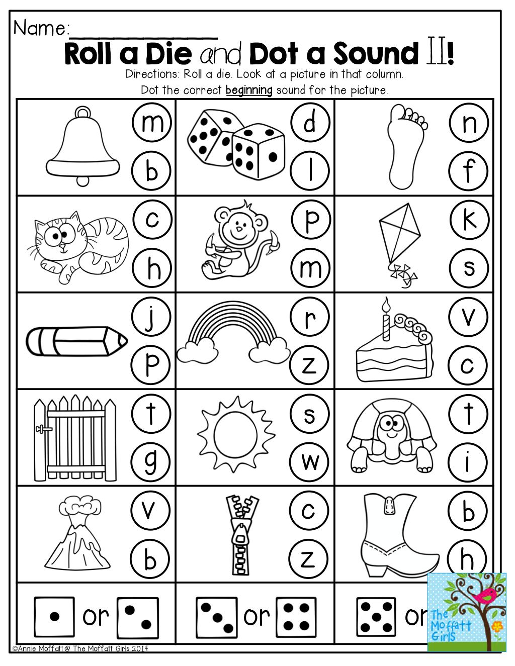 13+ Beginning Sound Match Printable