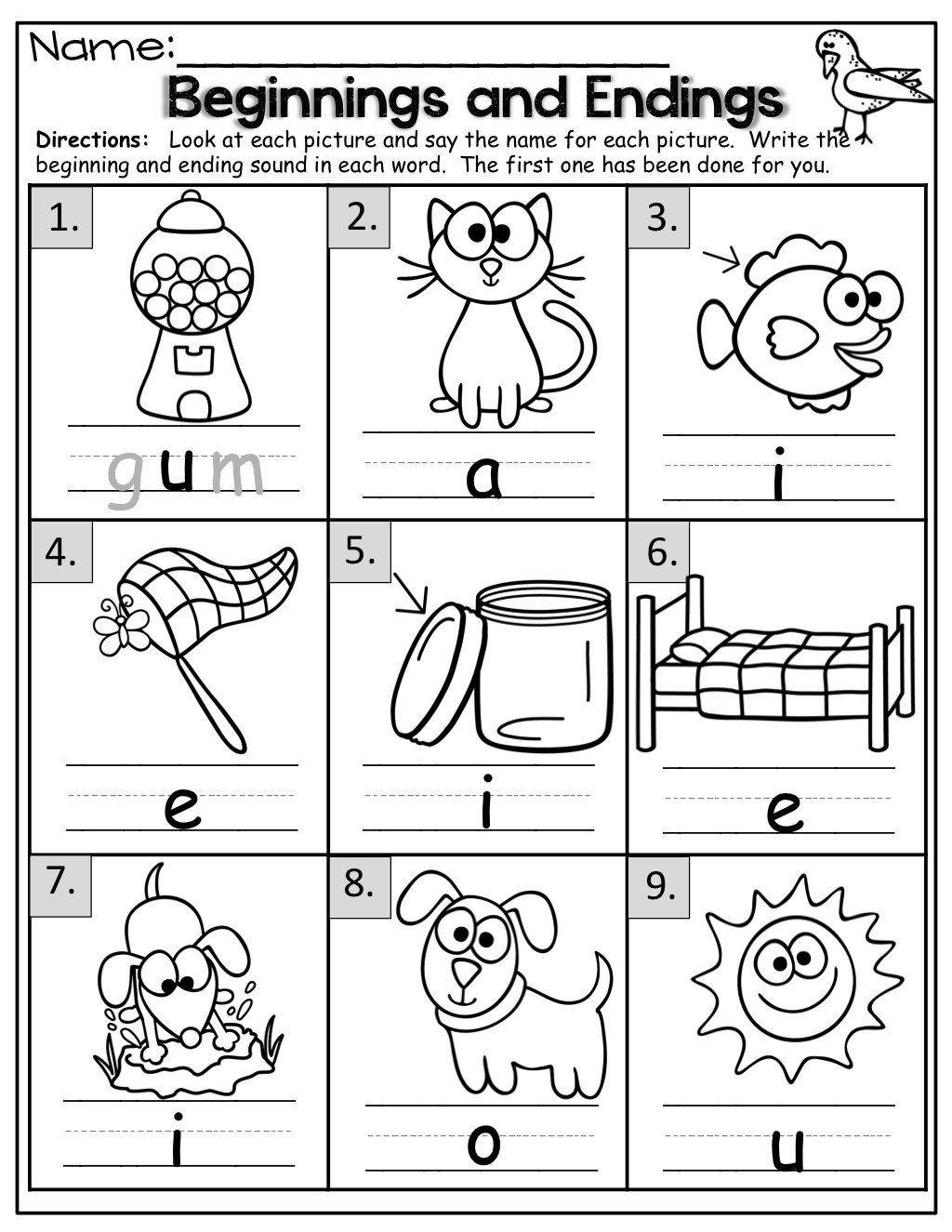 13+ Write the Beginning Sound Worksheets